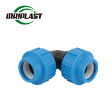 Factory Price PP Compression Fittings 90 Degree Elbow for Water Supply and Irrigation